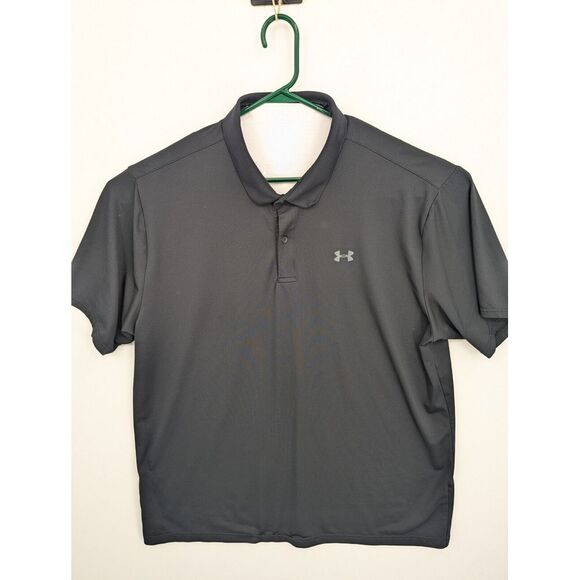Under Armour Other - Under Armour Men's The Performance Polo Golf Shirt, Black, Loose Fit, 3XL
